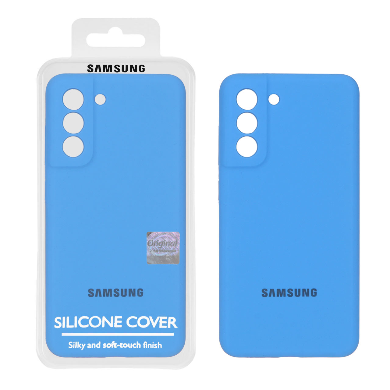 قاب سیلیکونی پاک کنی اورجینال Master Quality مدل Samsung Galaxy S21 FE - آبی (پک دار)