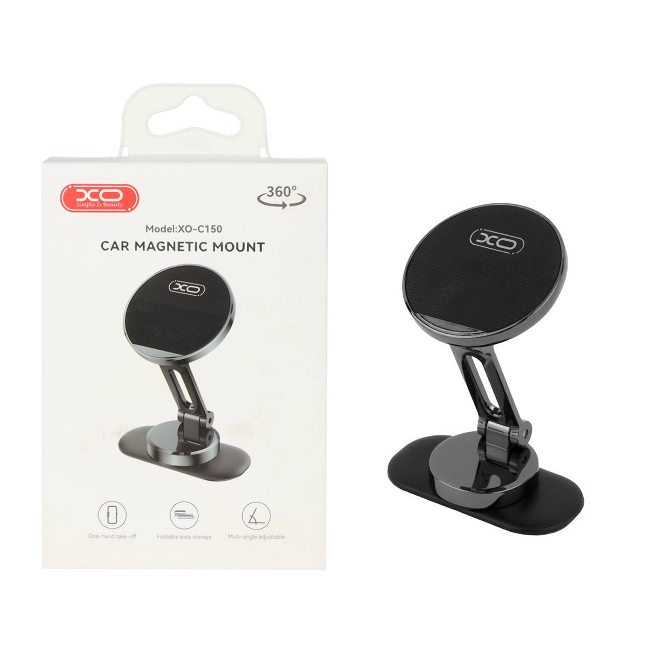 هولدر گوشی موبایل مگنتی پایه دار XO مدل XO-C150 - مشکی