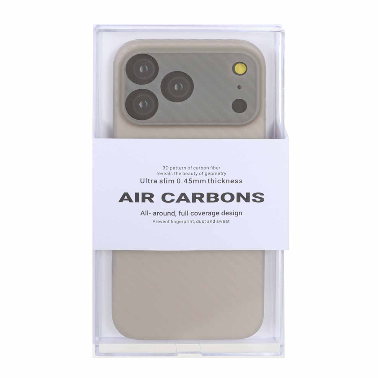 قاب محافظ لنزدار Original KZDoo Air Carbon مدل Apple iPhone 17 Pro Max - تیتانیوم خاکستری ( پک دار) - NTC