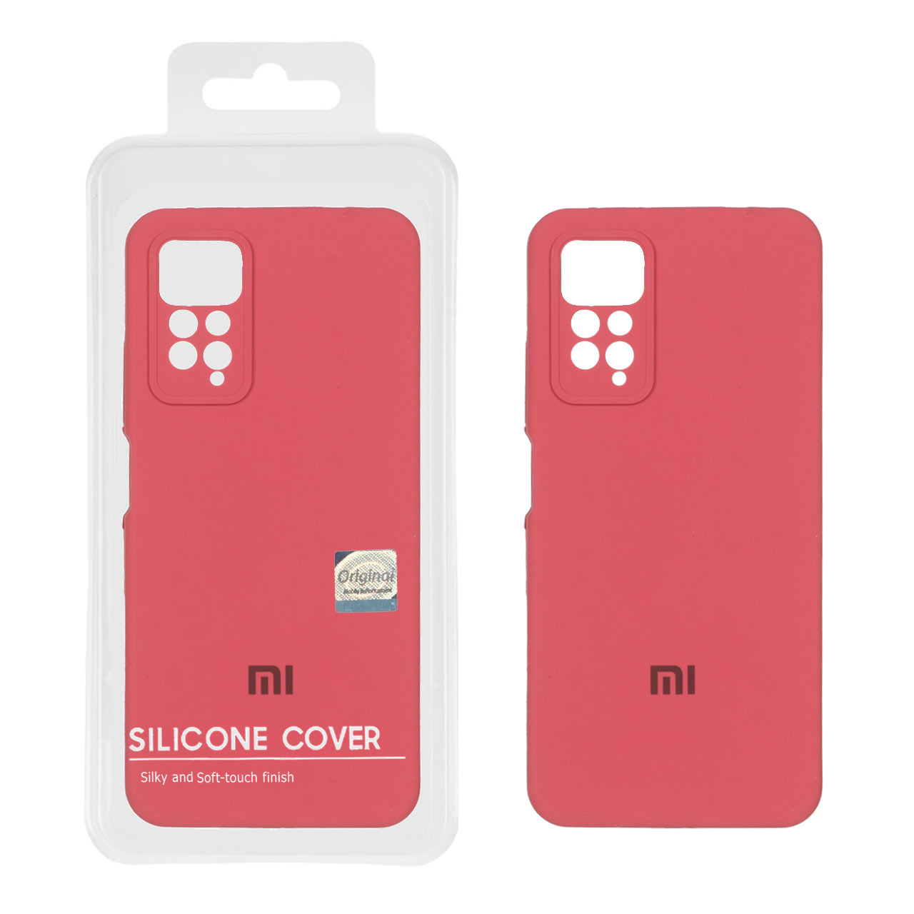 قاب سیلیکونی پاک کنی اورجینال Master Quality مدل Xiaomi Redmi Note 12 Pro 4G / Redmi Note 11 Pro - هلویی (پک دار)