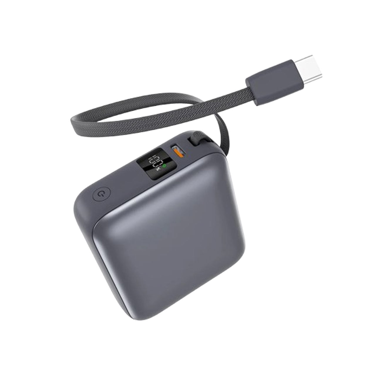 پاوربانک PD و فست شارژ QCY 10000mAh مدل PB10C 35W -خاکستری (گارانتی 18 ماهه شرکتی)