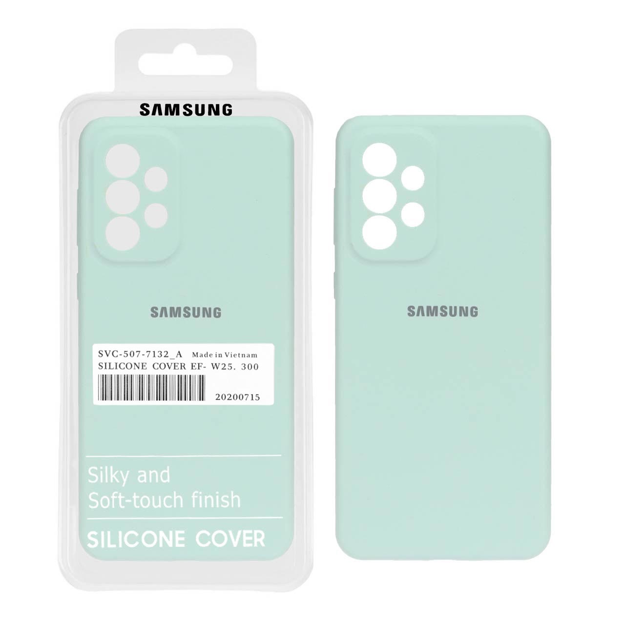 قاب سیلیکونی پاک کنی اورجینال درجه یک Samsung Galaxy A33 - سبز روشن (پک دار)