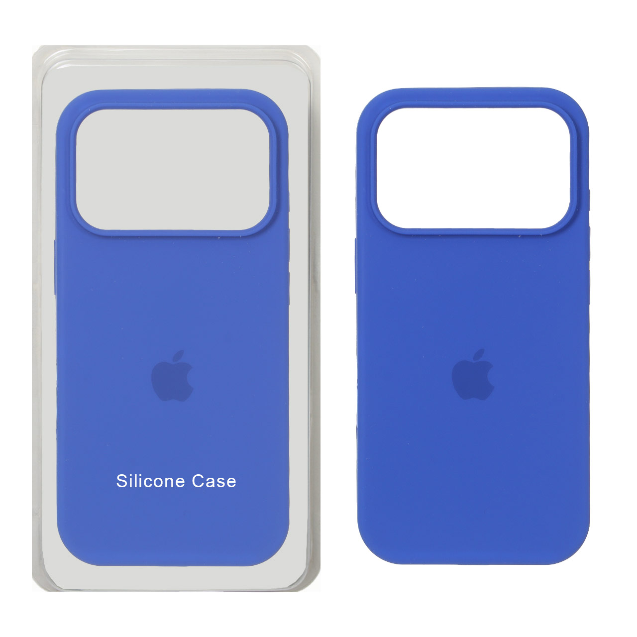 قاب سیلیکونی پاک کنی اورجینال Apple iPhone 17 Pro - آبی کاربنی (پک اصلی)