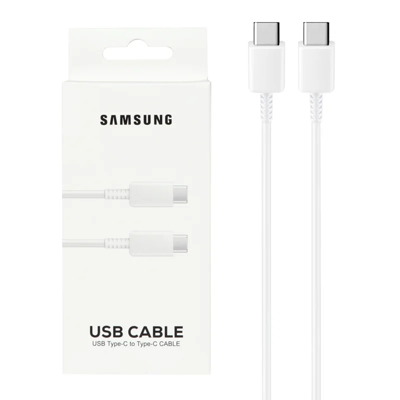 کابل شارژ SAMSUNG Type-C to Type-C مدل S23  PD - سفید - DST (گارانتی شش ماهه) - درجه یک