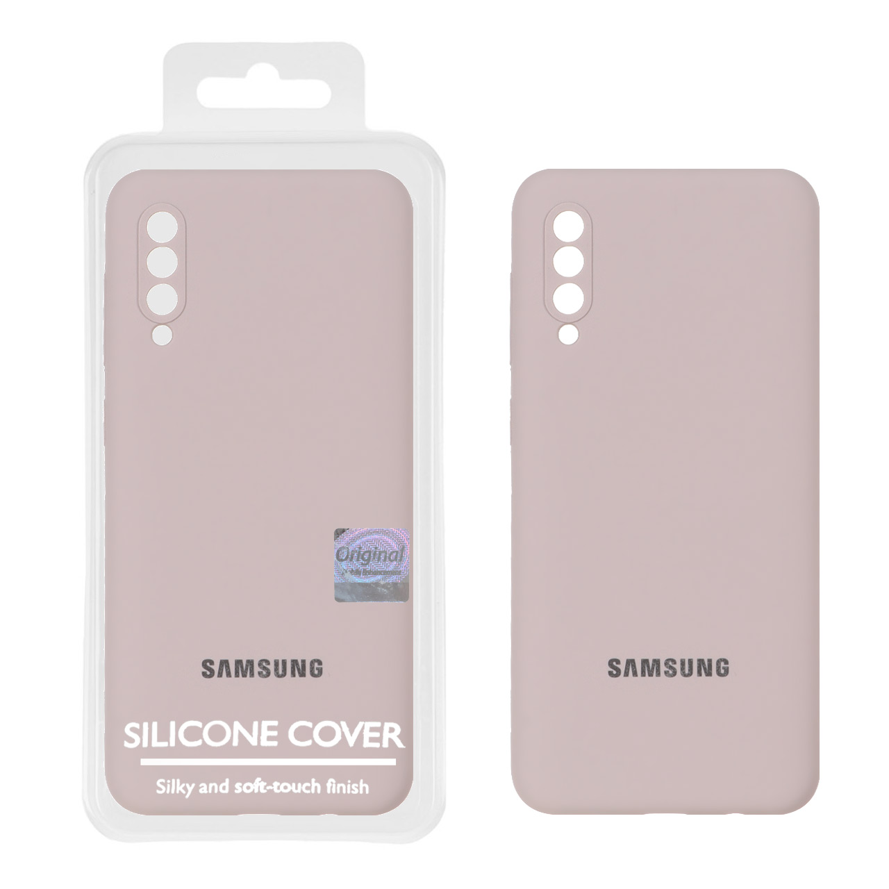 قاب سیلیکونی پاک کنی اورجینال Master Quality مدل Samsung Galaxy A50 / A50s / A30s - خاکی (پک دار)