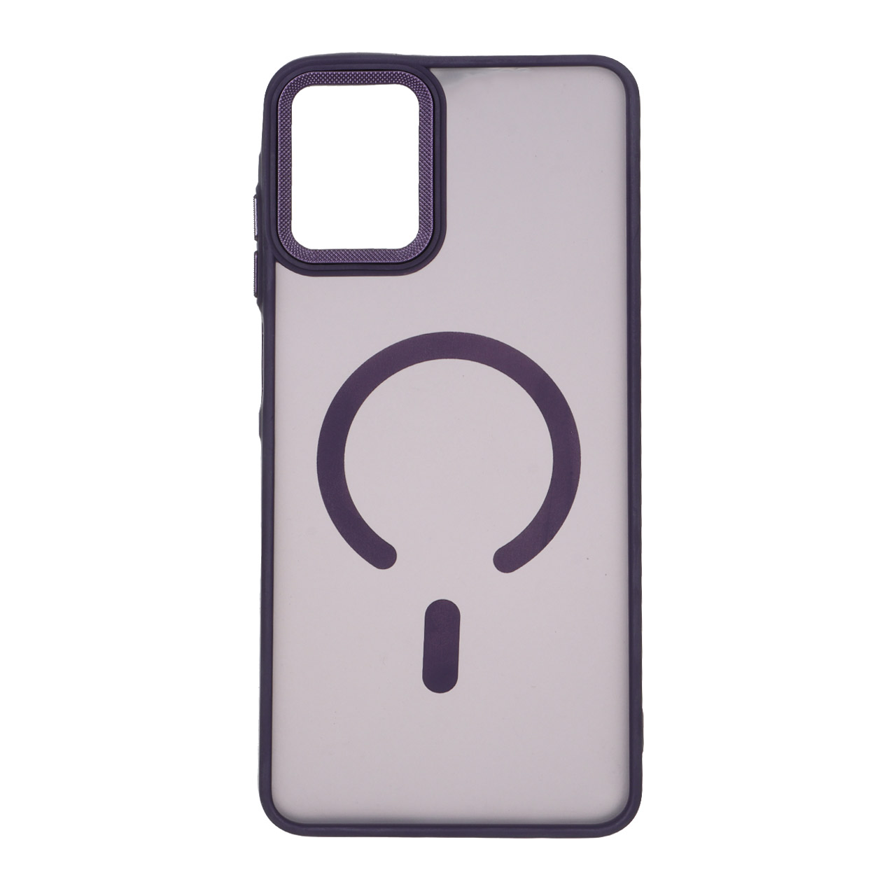 قاب مات لنز کربن طرح مگ سیف دور رنگی Samsung Galaxy A06 - بنفش