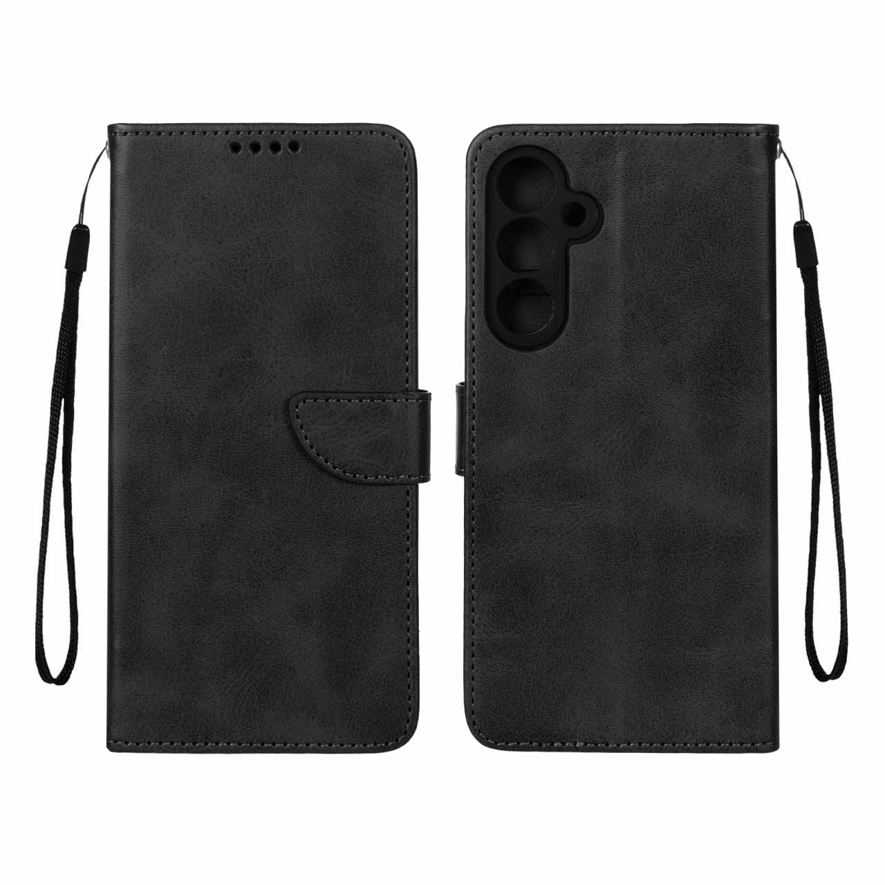 کیف چرمی موبایل مگنتی محافظ لنزدار Samsung Galaxy A35 - مشکی