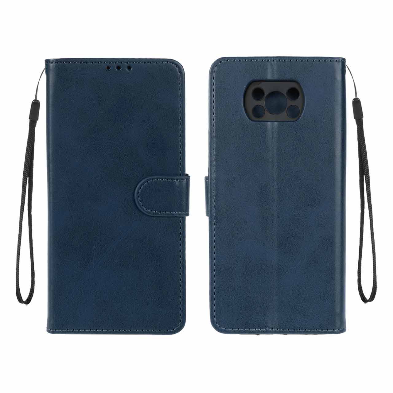 کیف موبایل مگنتی Xiaomi Poco X3 / X3 Pro / X3 NFC - سرمه ای