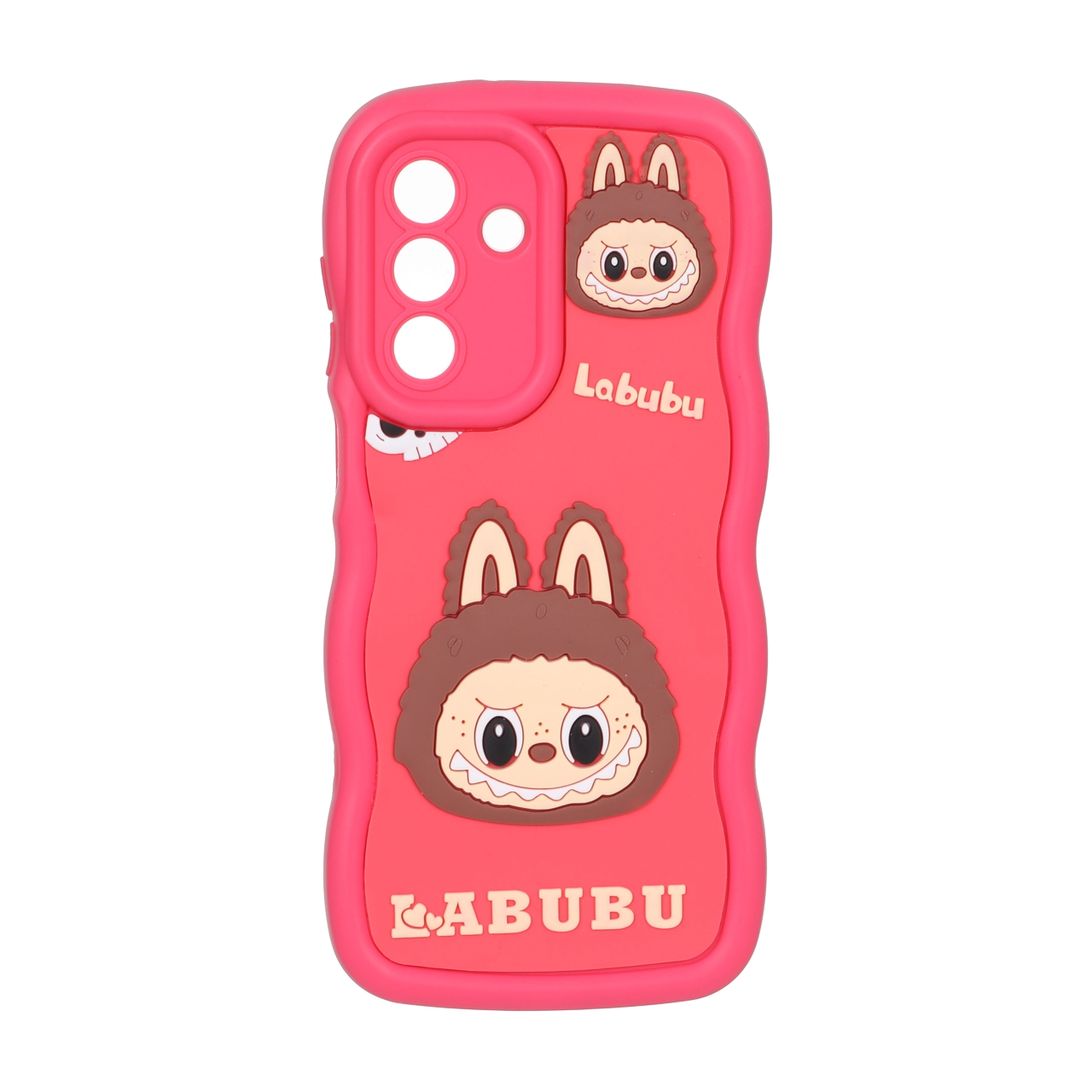 قاب کنگره ای عروسک برجسته محافظ لنزدار Samsung Galaxy A56 / A36 - طرح 184