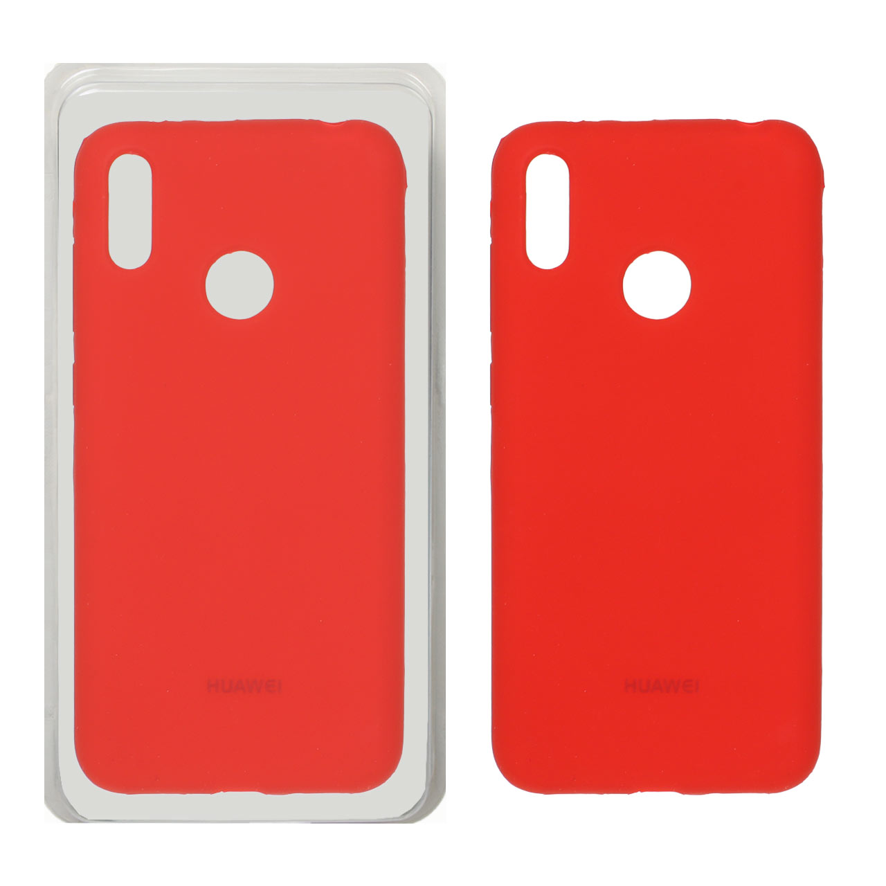 قاب سیلیکونی پاک کنی اورجینال Huawei Y7 Prime (2019) / Huawei Y7 (2019) - قرمز (پک دار)