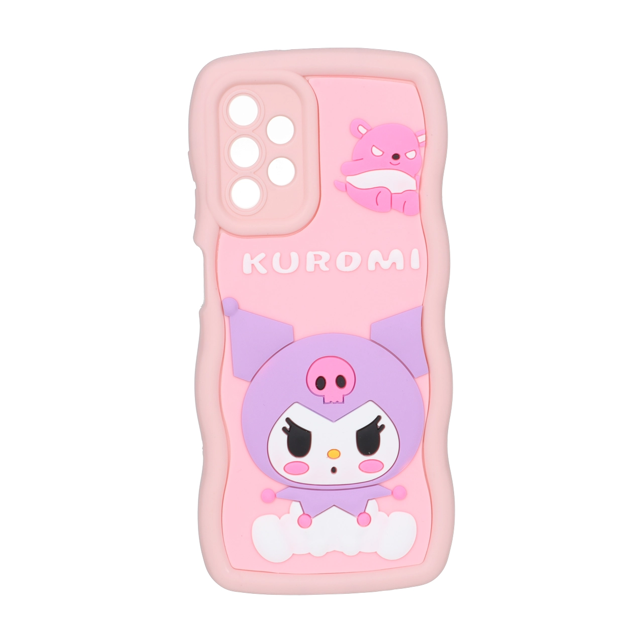 قاب کنگره ای عروسک برجسته محافظ لنزدار Samsung Galaxy A13 4G - طرح 89