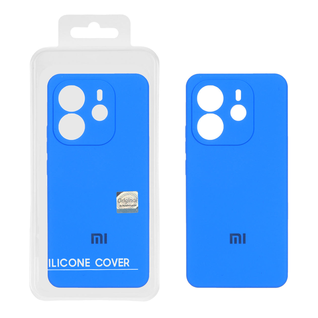 قاب سیلیکونی پاک کنی اورجینال Master Quality مدل Xiaomi Redmi Note 14 4G - آبی (پک دار)