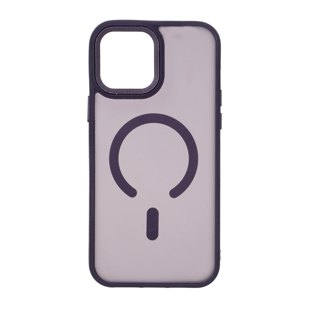 قاب مات لنز کربن طرح مگ سیف دور رنگی Apple iPhone 13 Pro Max - بنفش