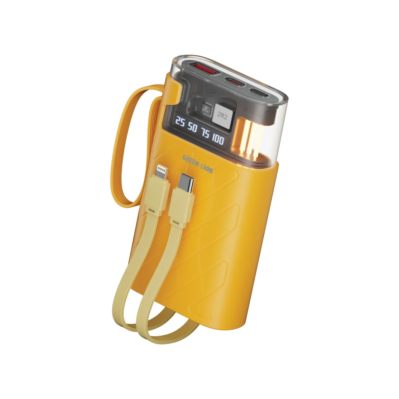 پاوربانک (PD و فست شارژ) Green Lion 10000mAh مدل ELIXIR VAULT GNELXRVLTYL 22.5W - زرد (گارانتی 24 ماهه ایویز)