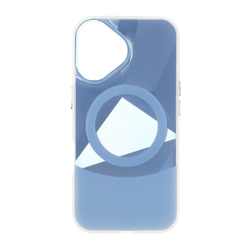 قاب الماسی براق طرح مگ سیف Apple iPhone 16 - آبی