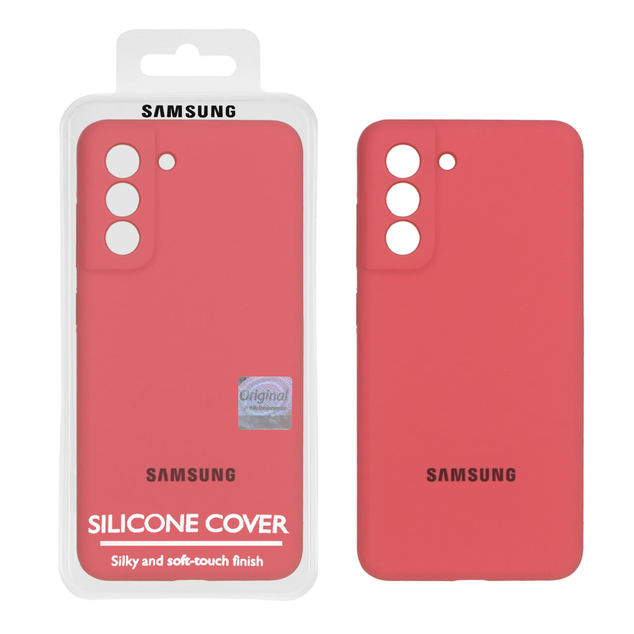 قاب سیلیکونی پاک کنی اورجینال Master Quality مدل Samsung Galaxy S21 FE - هلویی (پک دار)