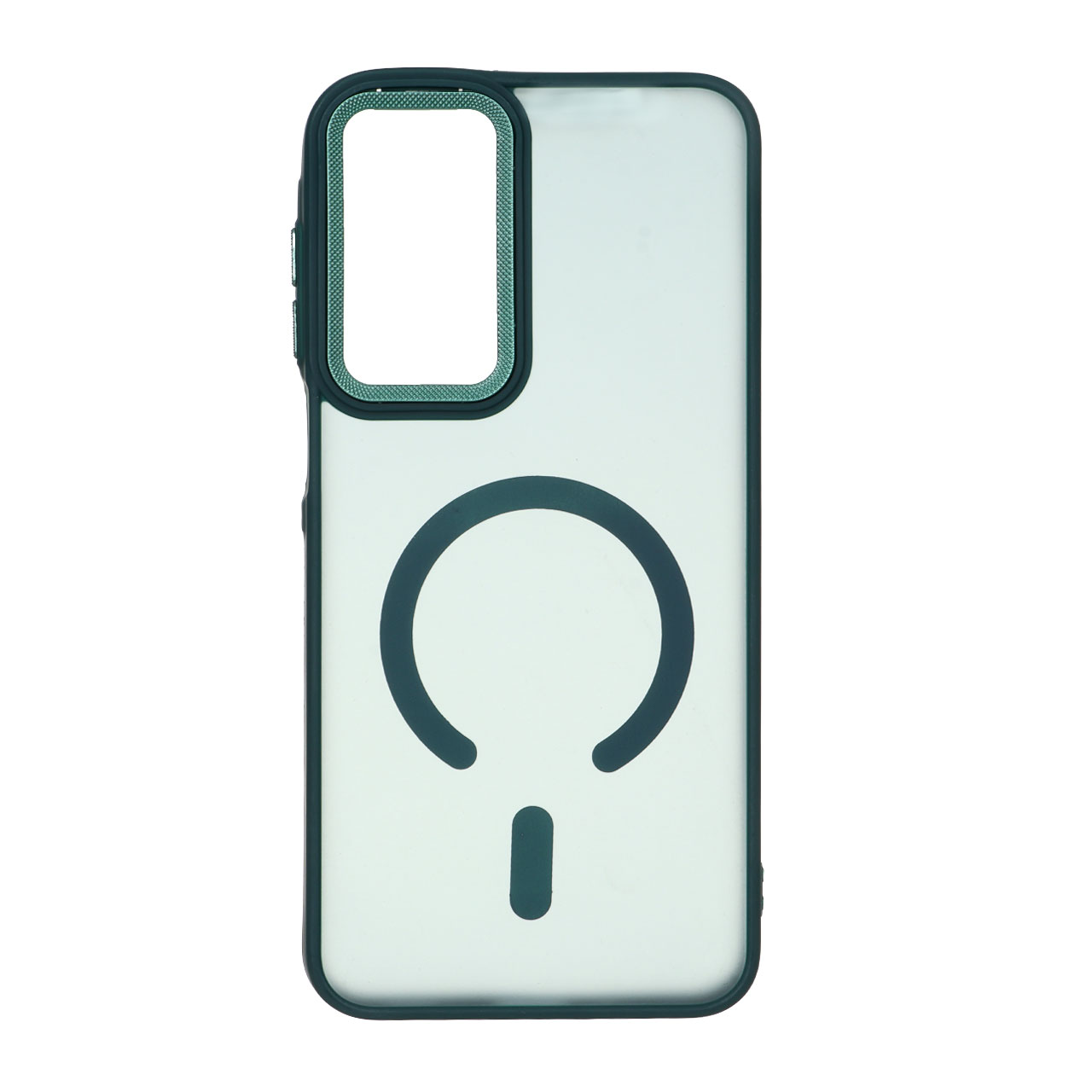 قاب مات لنز کربن طرح مگ سیف دور رنگی Samsung Galaxy A16 - سبز