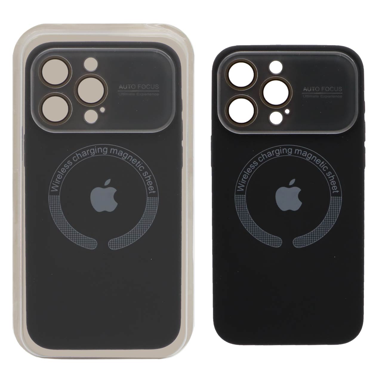 قاب سیلیکونی اورجینال Auto Focus Magsafe مدل Apple iPhone 15 Pro Max - مشکی (پک دار)