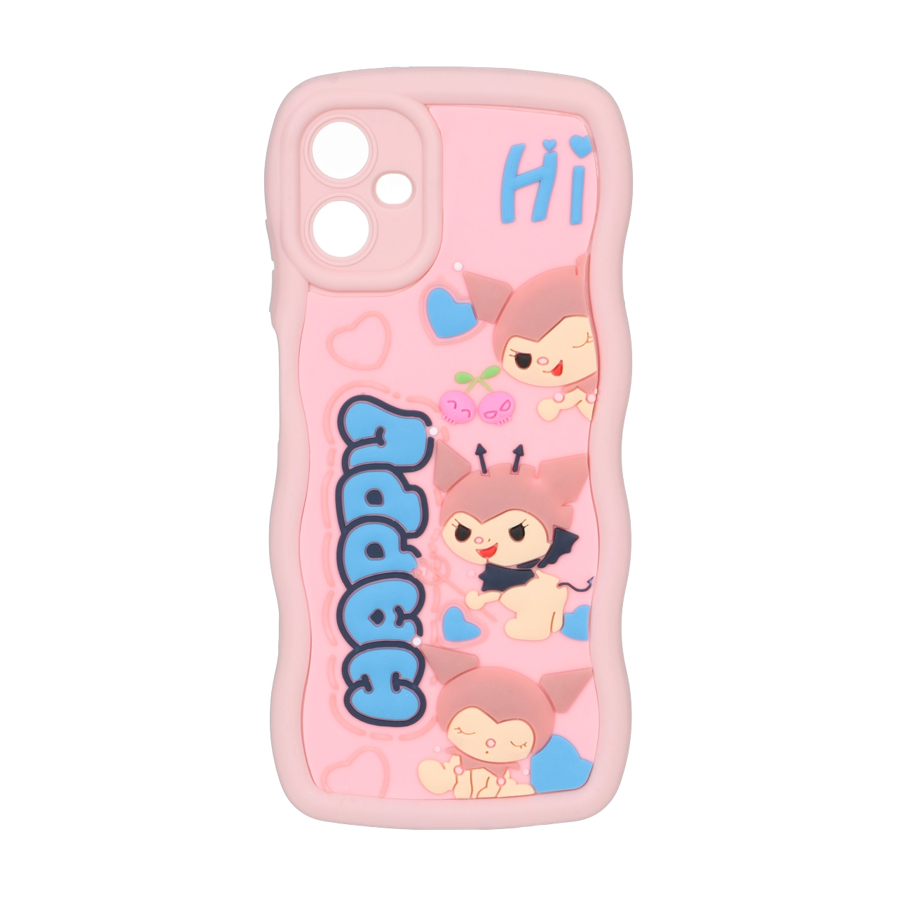 قاب کنگره ای عروسک برجسته محافظ لنزدار Samsung Galaxy A06 - طرح 224