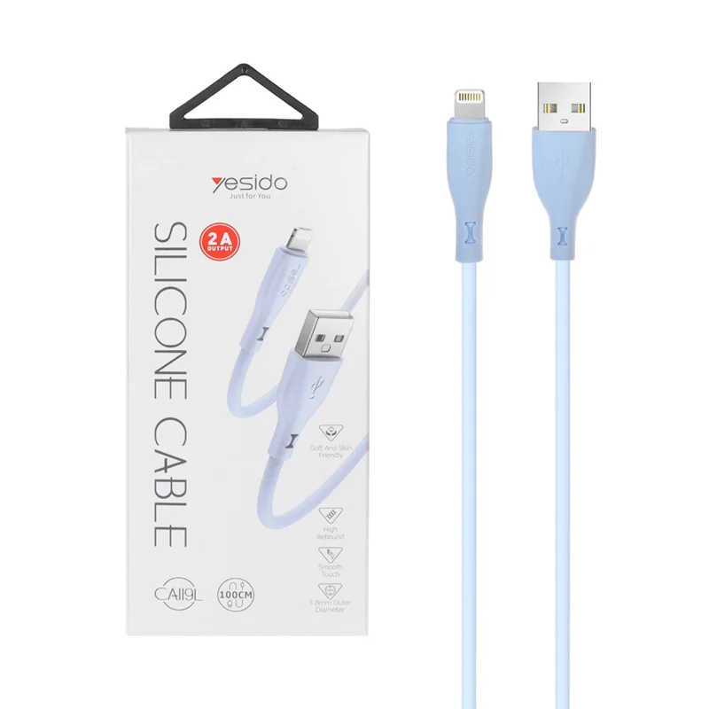 کابل شارژ آیفون Yesido مدل CA119L - آبی