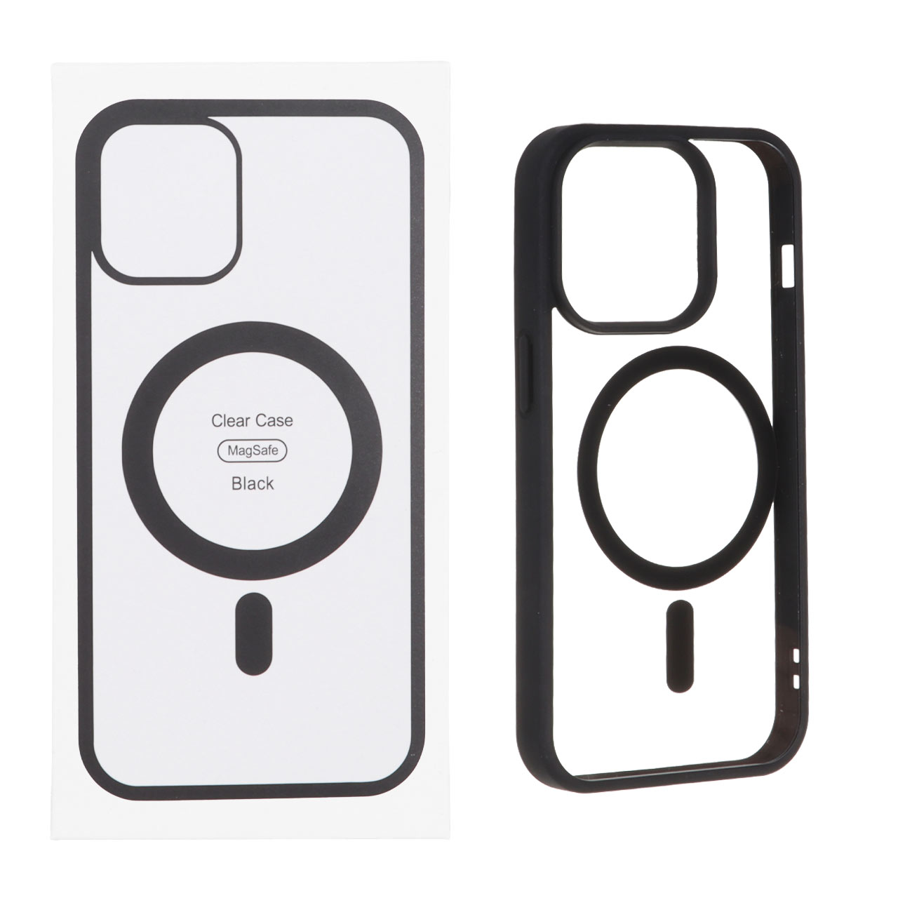 قاب شفاف Apple iPhone 14 Pro با قابلیت شارژ MagSafe - مشکی (پک دار)