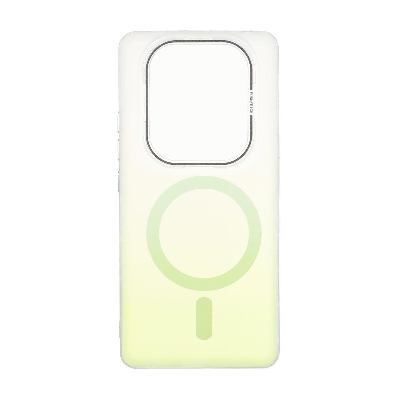 قاب Funnyrich طرح مگ سیف دور مات Xiaomi Redmi Note 14 Pro 4G - سبز