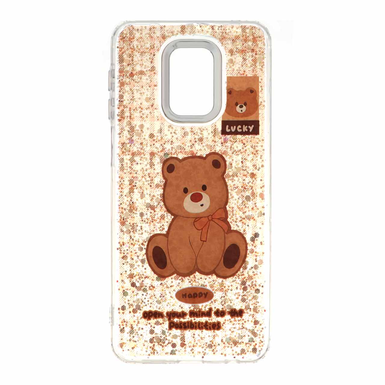 قاب رزینی اکلیلی لنز سیلور Xiaomi Redmi Note 9S / Redmi Note 9 Pro / Redmi Note 9 Pro Max - طرح 111