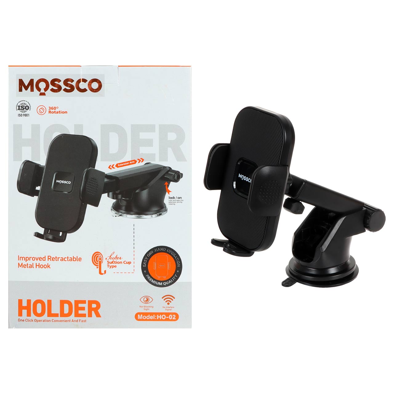 هولدر گوشی موبایل پایه دار Mossco مدل HO-02 - مشکی
