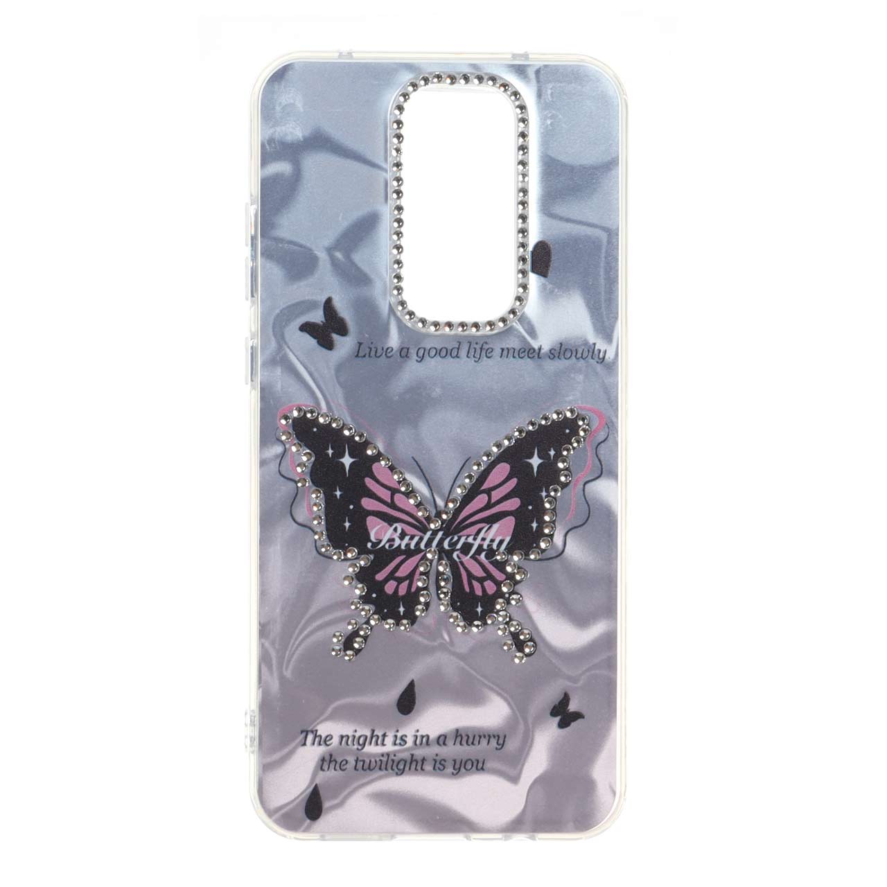 قاب هولوگرامی طرح دار نگینی Xiaomi Redmi Note 8 Pro - کد 276