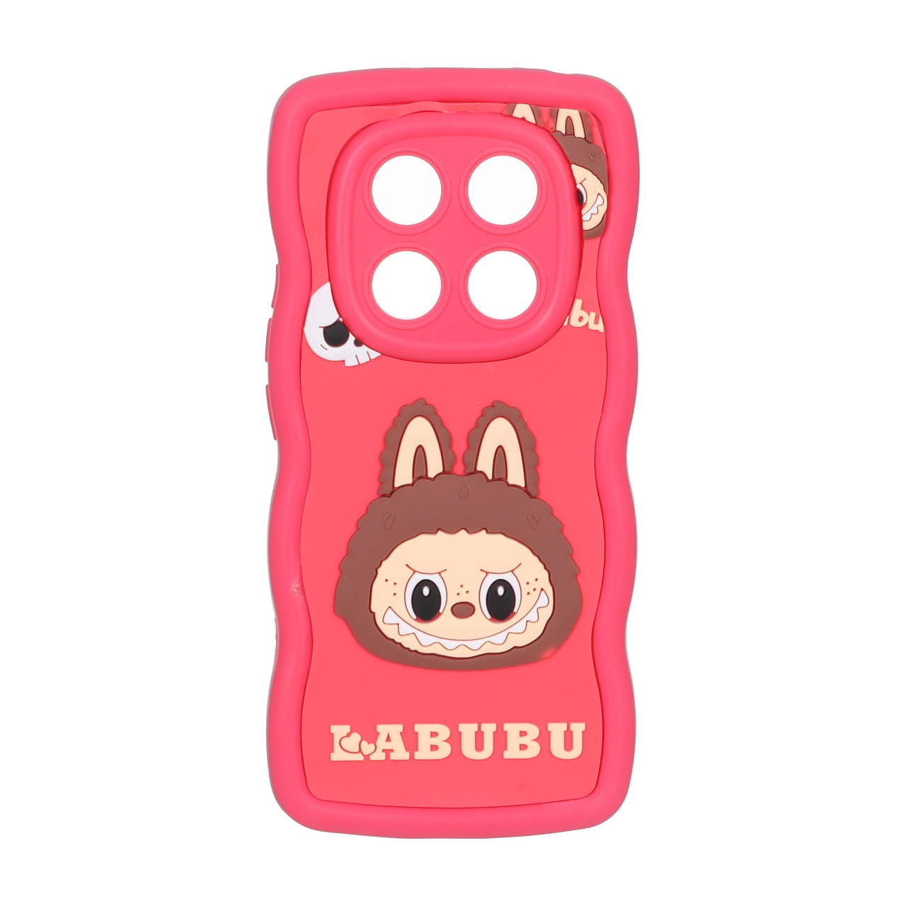 قاب کنگره ای عروسک برجسته محافظ لنزدار Xiaomi Redmi Note 14 Pro 4G - طرح 78