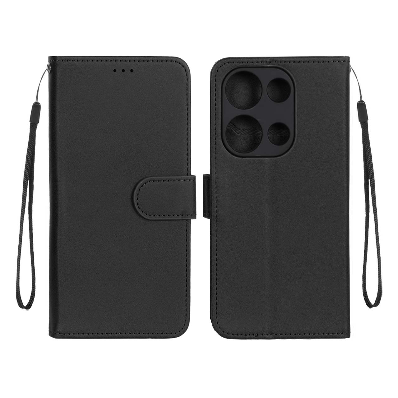 کیف موبایل مگنتی Xiaomi Redmi Note 14S / Note 13 Pro 4G / M6 Pro 4G - مشکی