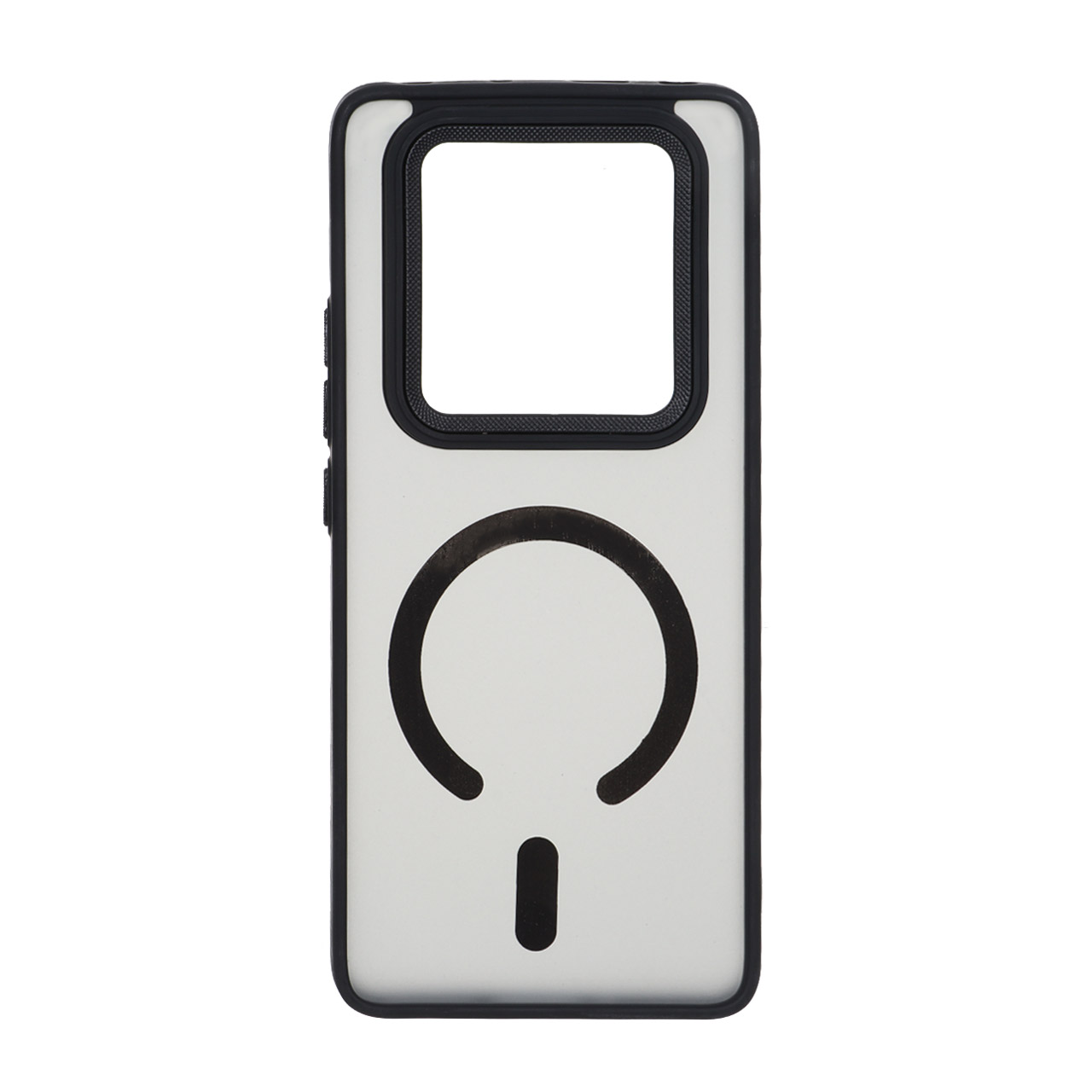 قاب مات لنز کربن طرح مگ سیف دور رنگی Xiaomi Redmi Note 14 Pro 4G - مشکی