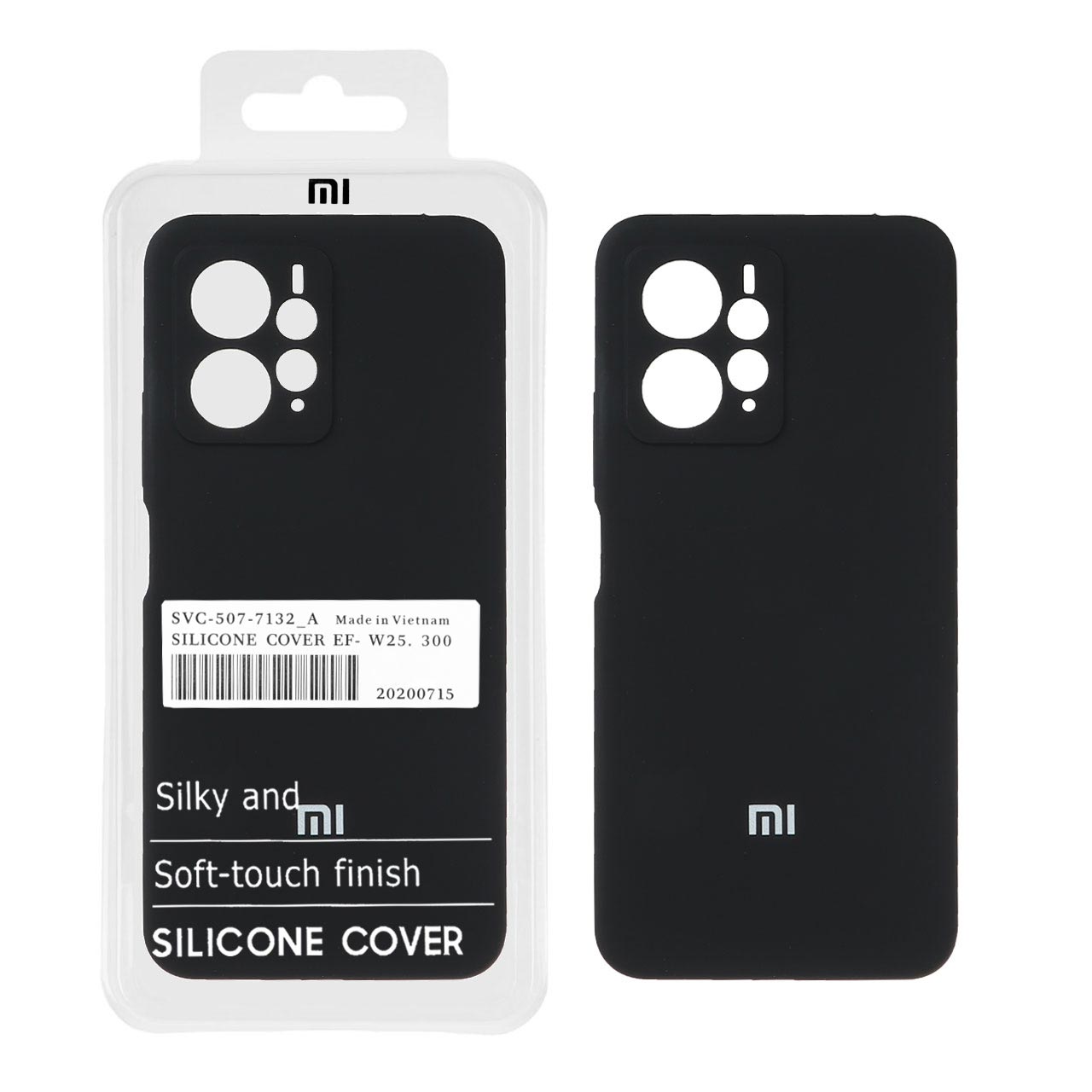 قاب سیلیکونی پاک کنی اورجینال درجه یک Xiaomi Redmi Note 12 4G - مشکی کد 1 (پک دار)