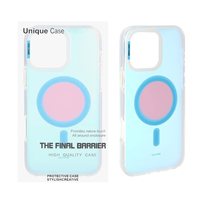 قاب CiCi Case هولوگرامی Magsafe مدل Apple iPhone 16 Pro Max - سفید (پک دار)