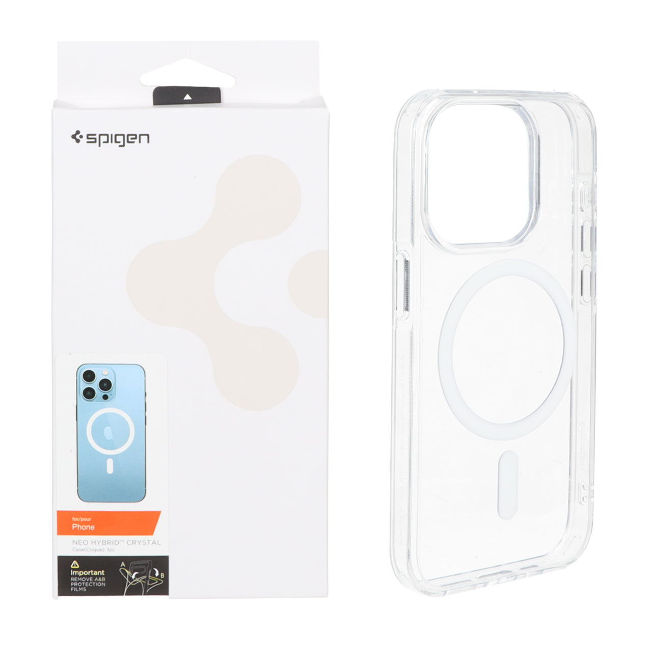 قاب Spigen اورجینال شفاف NEO HYBRID Magsafe مدل Apple iPhone 15 Pro (پک دار)