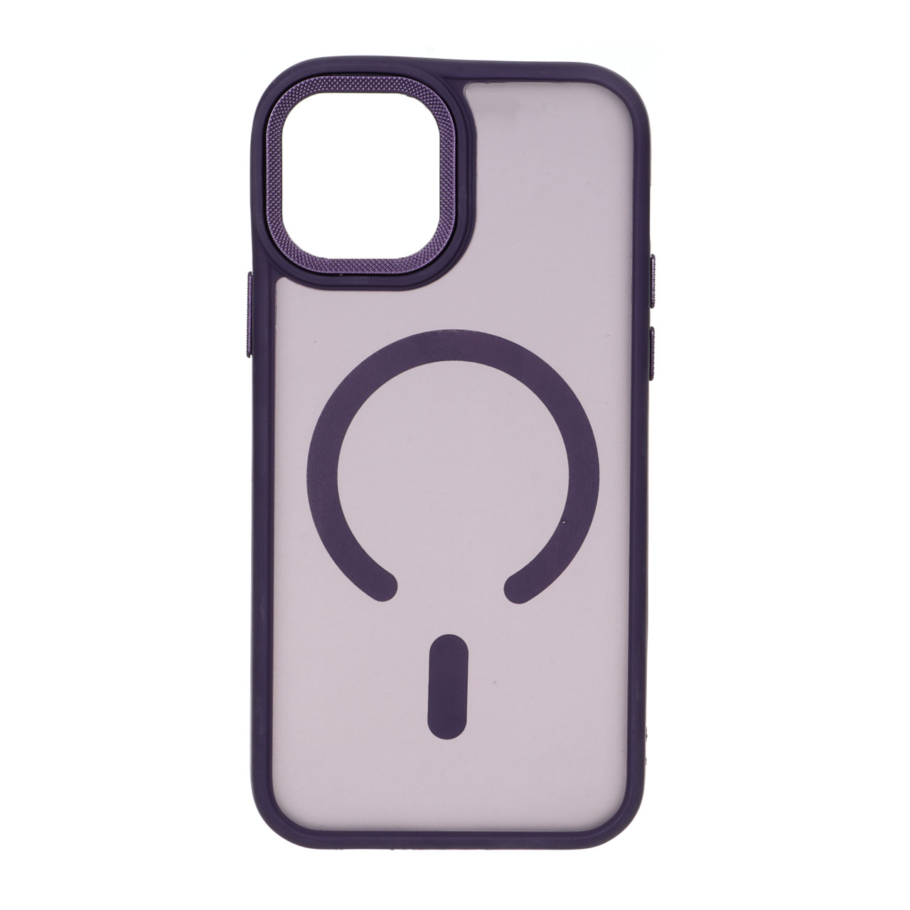 قاب مات لنز کربن طرح مگ سیف دور رنگی Apple iPhone 12 Pro / iPhone 12 - بنفش