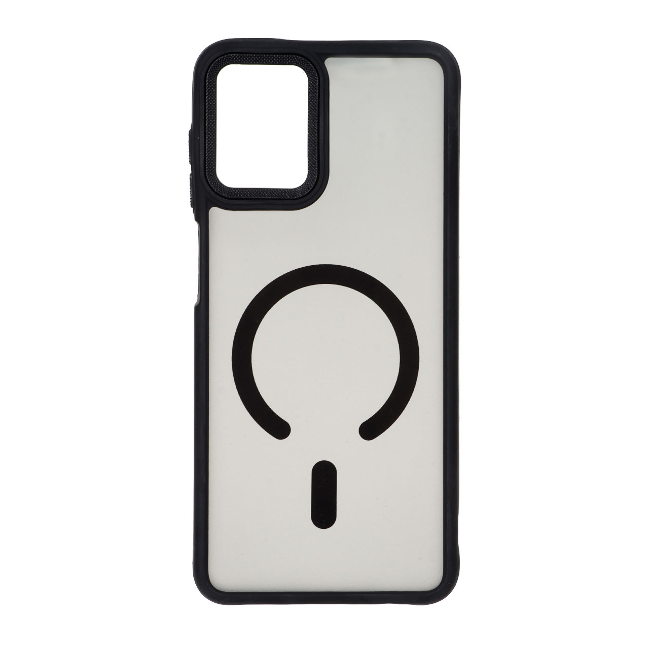 قاب مات لنز کربن طرح مگ سیف دور رنگی Samsung Galaxy A12 / M12 / F12 - مشکی