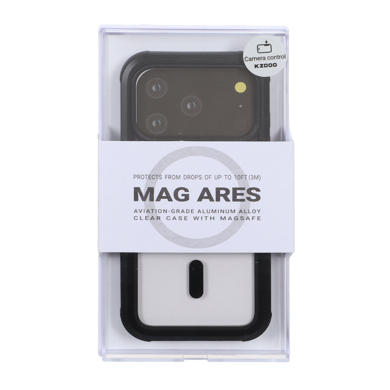 قاب Original KZDoo MAG Ares مدل Apple iPhone 17 Pro - مشکی (پک دار) - NTC