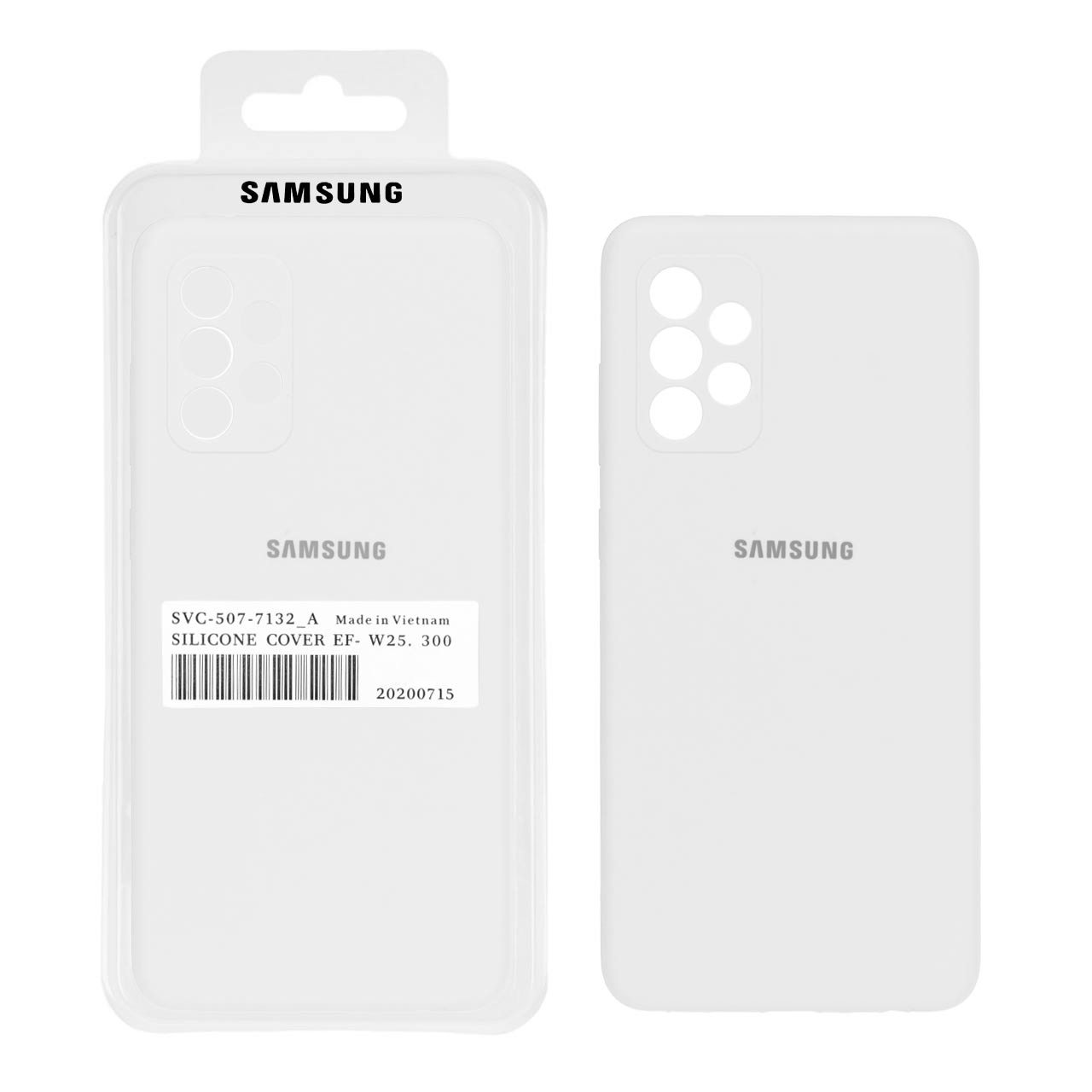 قاب سیلیکونی پاک کنی اورجینال درجه یک Samsung Galaxy A73 - سفید (پک اصلی)