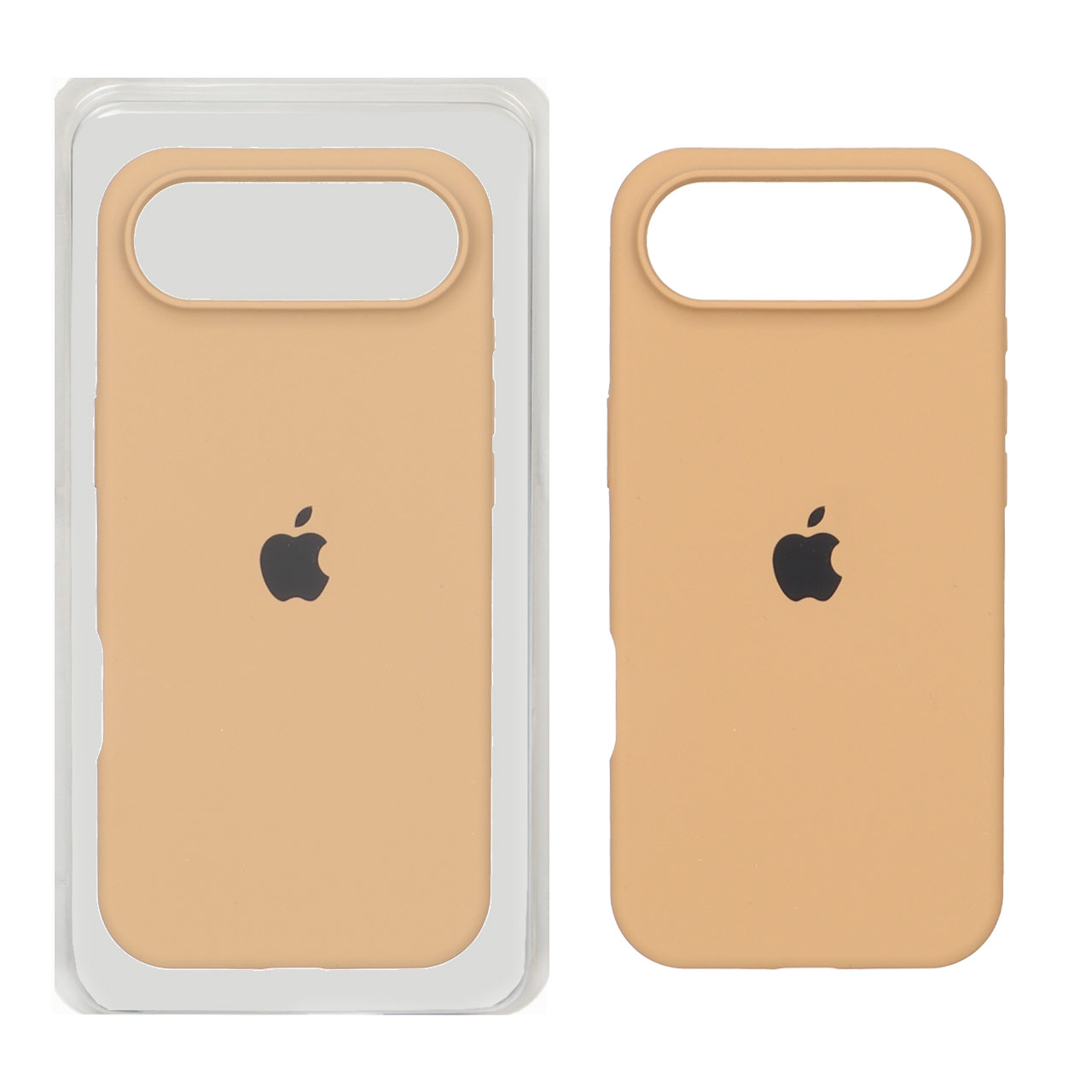 قاب سیلیکونی پاک کنی اورجینال Apple iPhone 17 Air - صحرایی (پک اصلی)