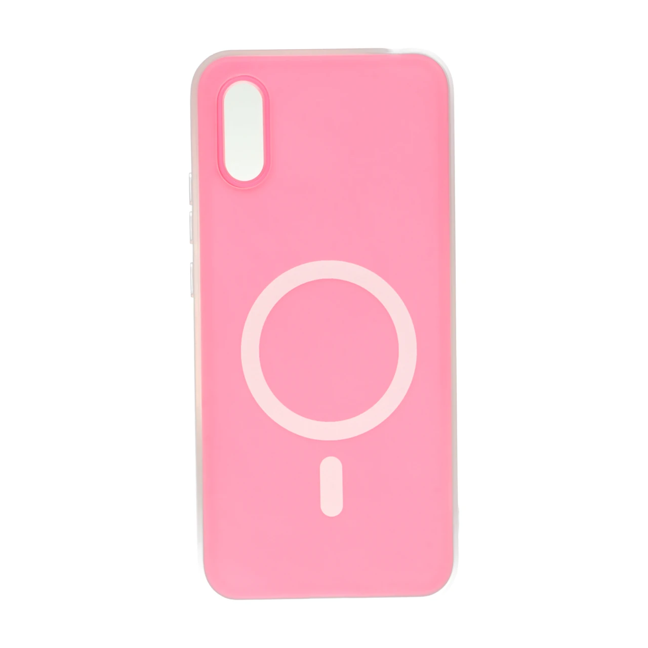 قاب دو لایه مات طرح مگ سیف Xiaomi Redmi 9A / Redmi 9A Sport / Redmi 9AT - صورتی فانتزی