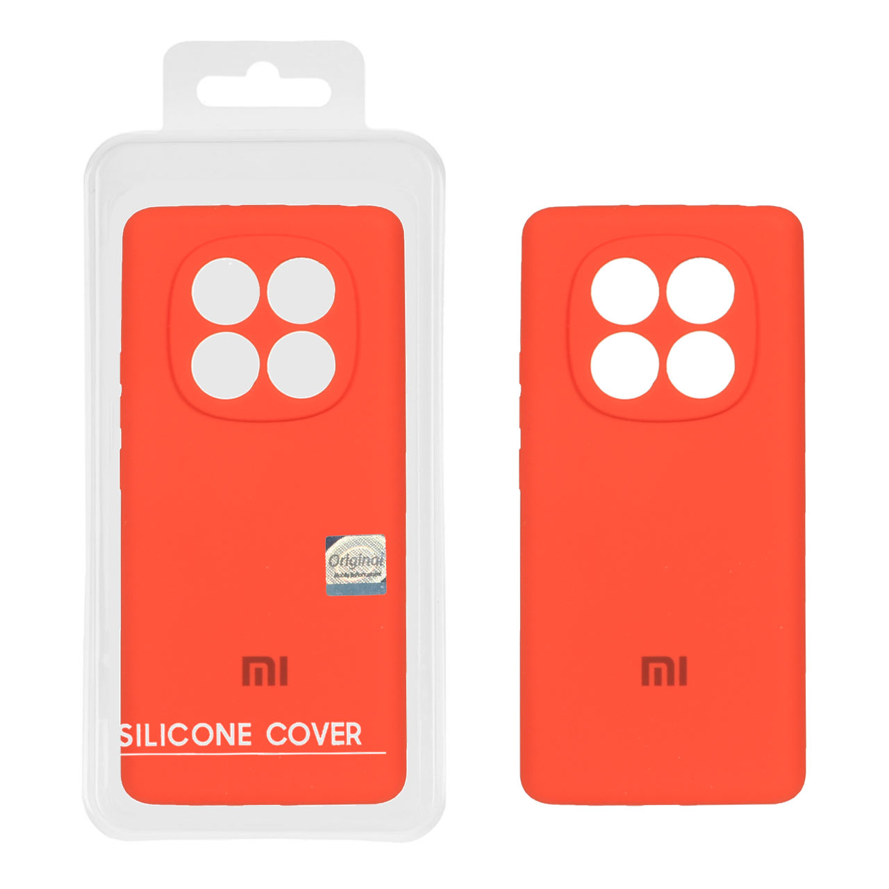 قاب سیلیکونی پاک کنی اورجینال Master Quality مدل Xiaomi Redmi Note 14 Pro 4G - نارنجی (پک دار)