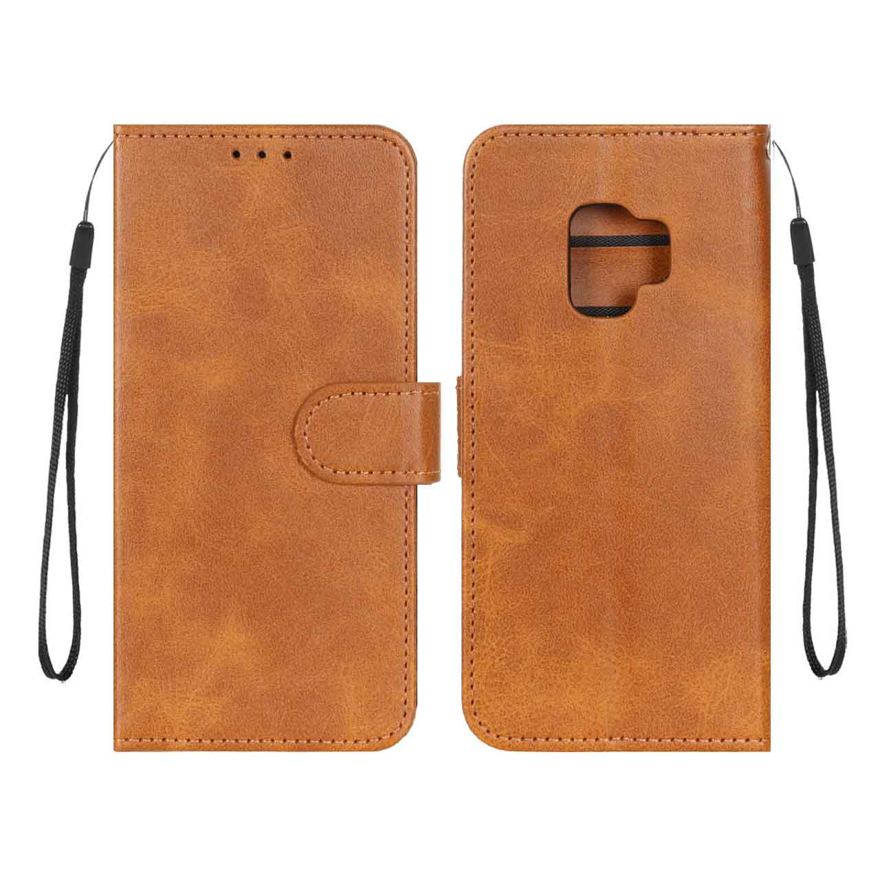 کیف موبایل مگنتی درجه یک MNC مدل Samsung Galaxy S9 - عسلی