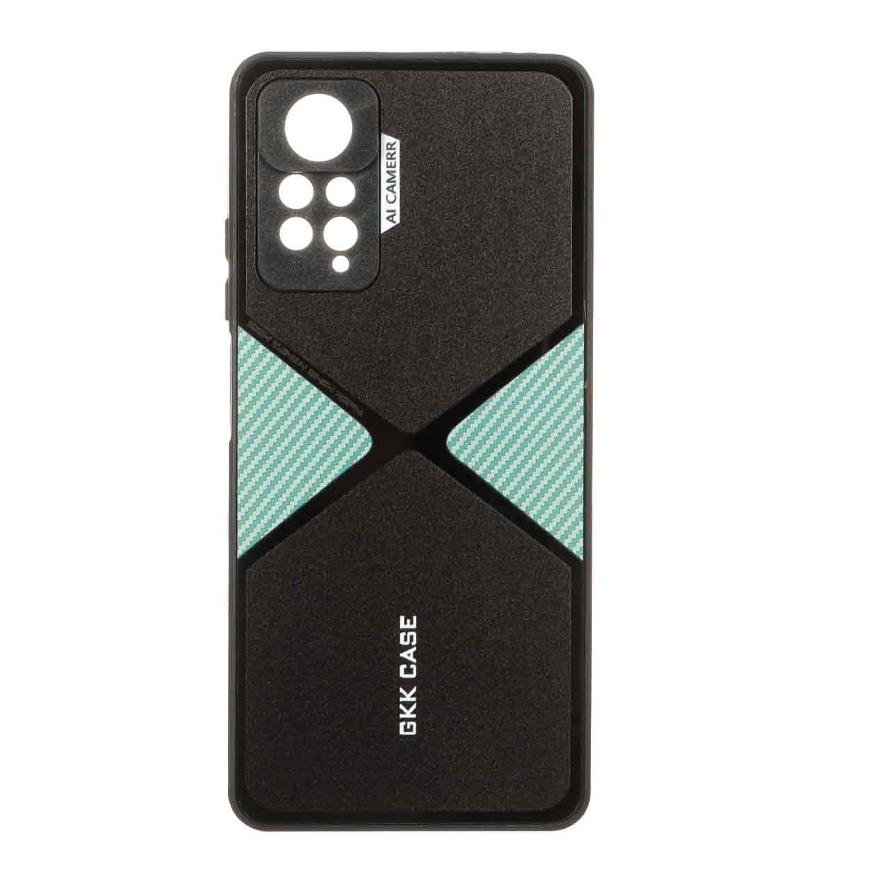 قاب GKK دور براق طرح X محافظ لنزدار Xiaomi Redmi Note 12 Pro 4G / Redmi Note 11 Pro - سبز