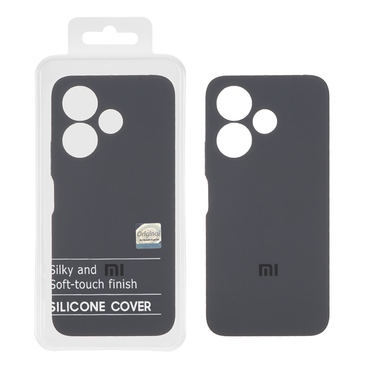 قاب سیلیکونی پاک کنی اورجینال Master Quality مدل Xiaomi Redmi 13X / Redmi 13 4G / Poco M6 4G - خاکستری (پک دار)