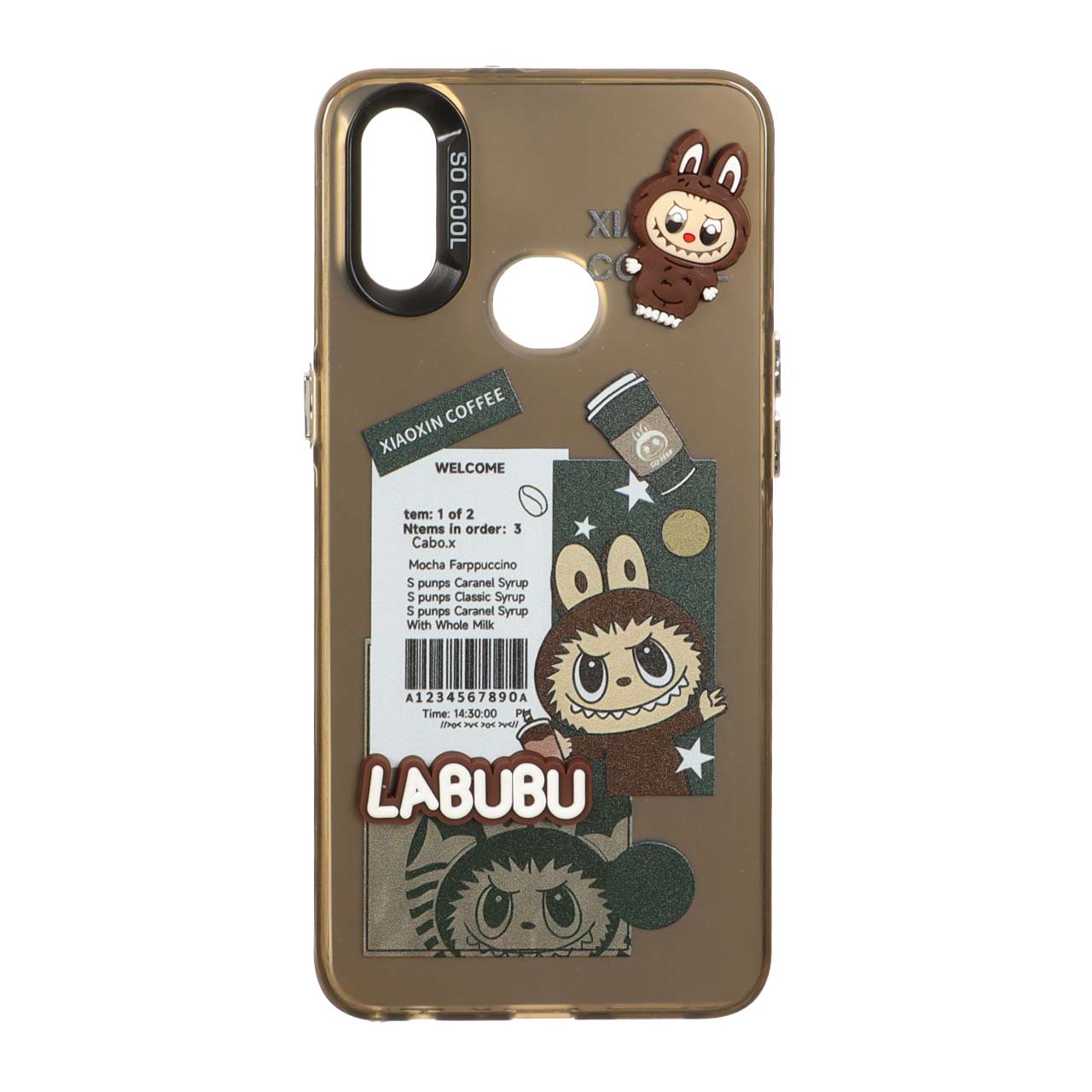 قاب SO COOL طرح Labubu خمیری برجسته Samsung Galaxy A10s - کد 101