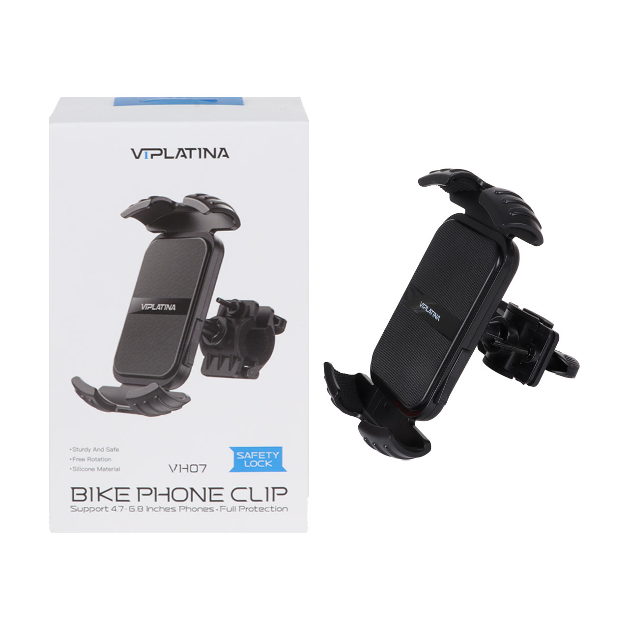 هولدر گوشی موبایل مخصوص موتورسیکلت و دوچرخه VIPLATINA مدل VH07 - مشکی