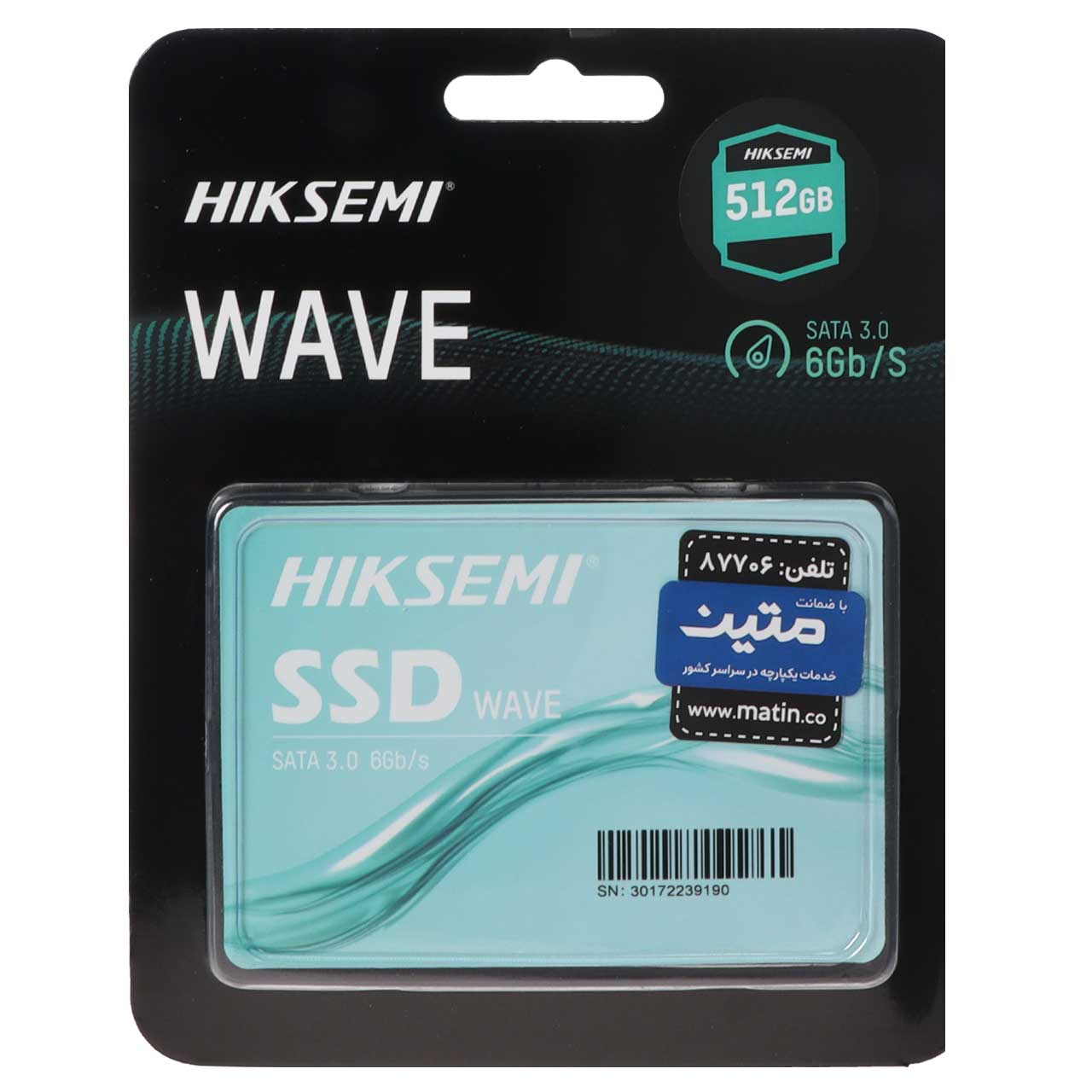 هارد Hiksemi SSD مدل Wave ظرفیت 512GB - مشکی (گارانتی متین)