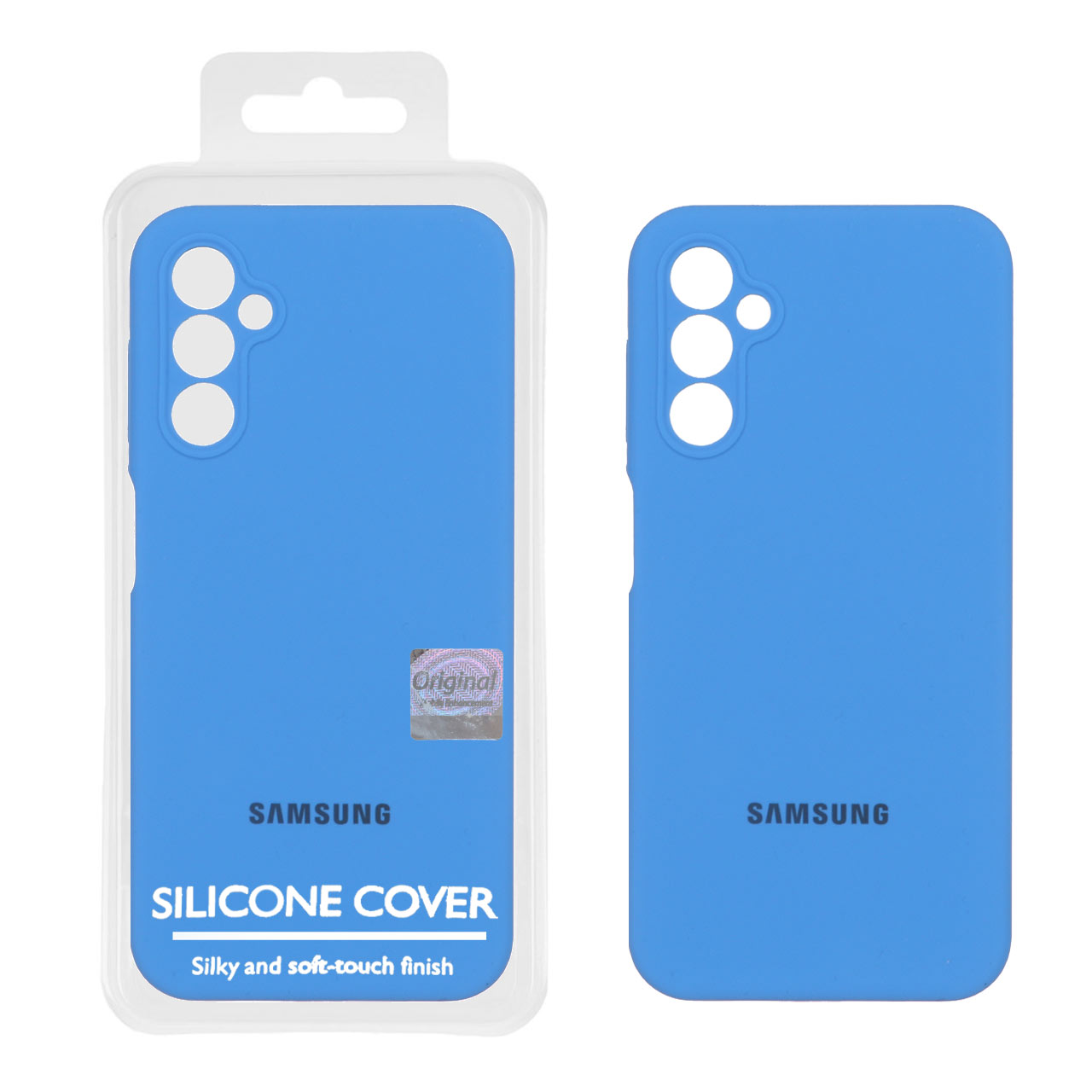 قاب سیلیکونی پاک کنی اورجینال Master Quality مدل Samsung Galaxy A14 - آبی (پک دار)