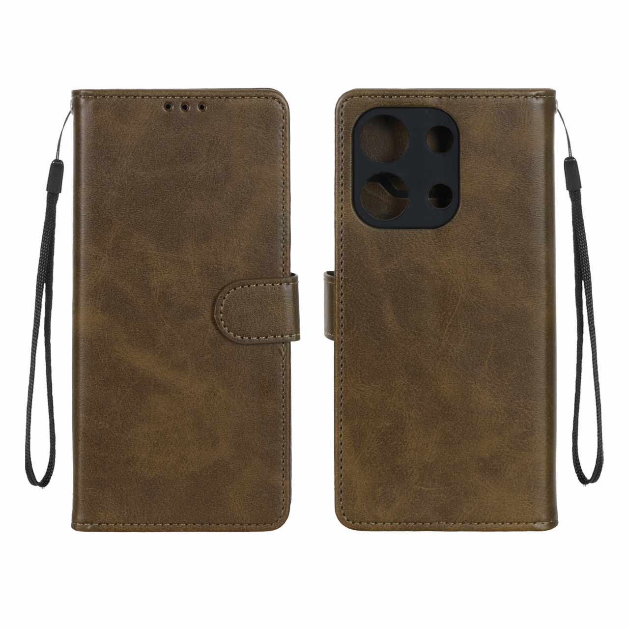 کیف موبایل مگنتی درجه یک MNC مدل Xiaomi Redmi Note 13 4G - سبز زیتونی